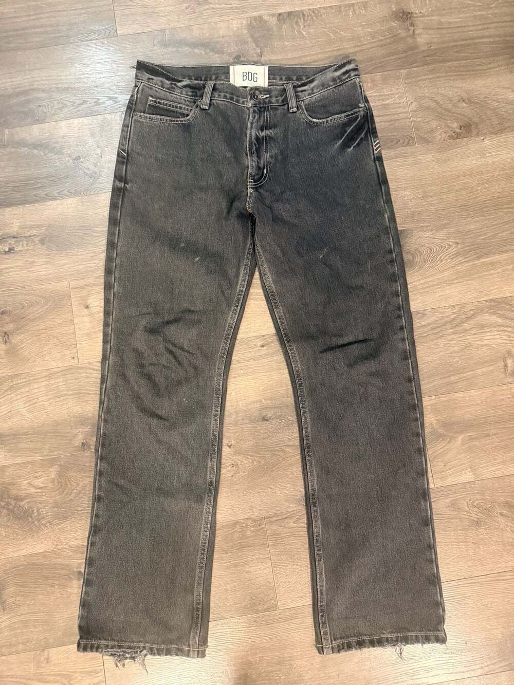 BDG Black Distressed bootcut Jeans Size 31/32